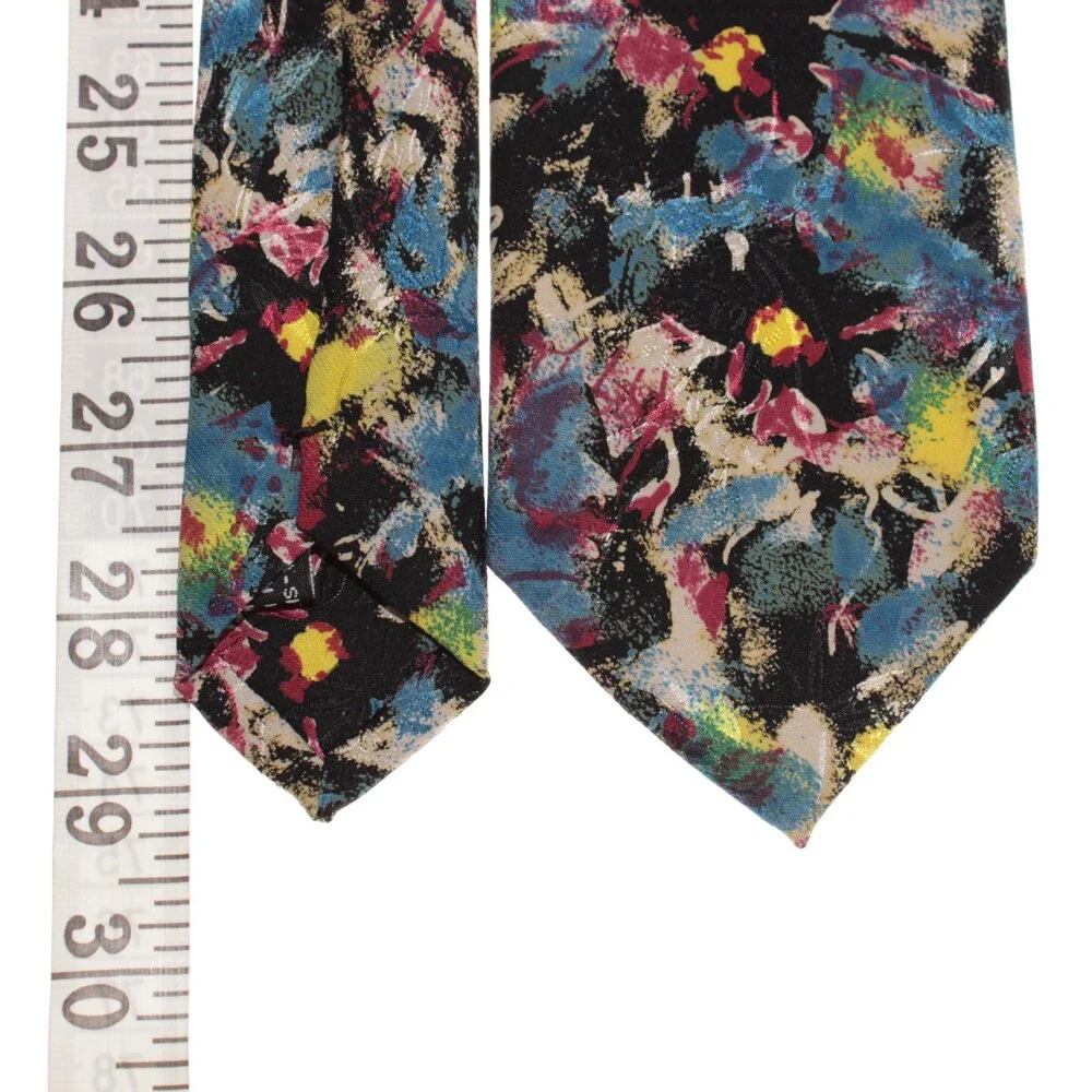 Italo Ferretti NWOT Neck Tie in Multicolor Abstract Print 100% Silk